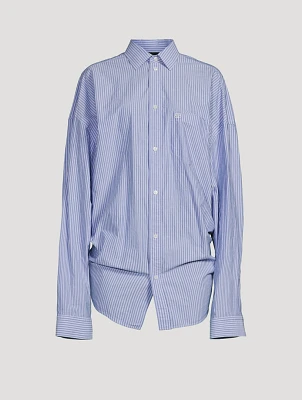 Knotted Shirt Stripe Print