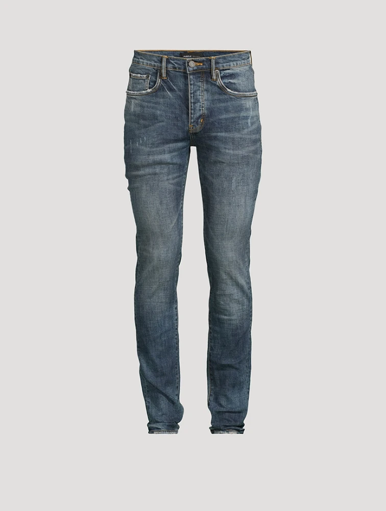 P001 Perforated Skinny Jeans