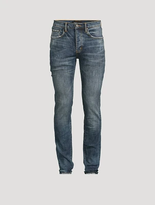 P001 Perforated Skinny Jeans