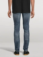 P001 Perforated Skinny Jeans