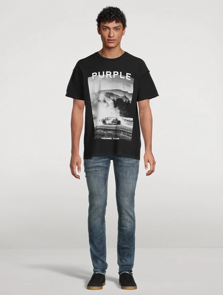 P001 Perforated Skinny Jeans