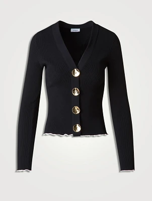 Rib-Knit Cardigan