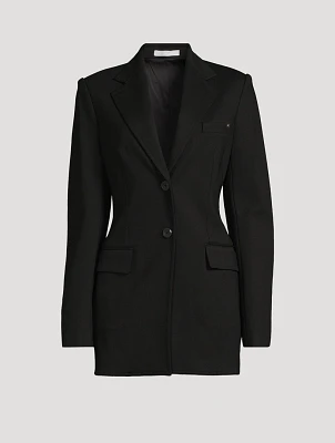 Zip-Sleeve Ponte Blazer