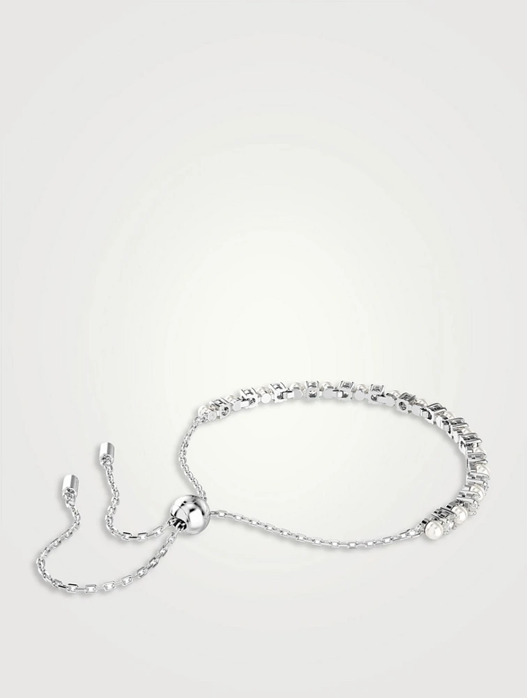Matrix Crystal Pearl And Crystal Bracelet