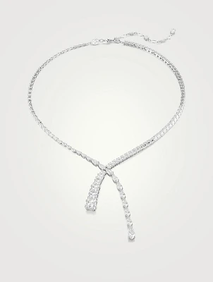 Matrix Mixed Cut Crystal Y Necklace