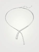 Matrix Mixed Cut Crystal Y Necklace