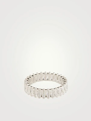 Matrix Baguette Cut Crystal Ring