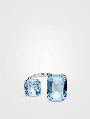 Millenia Octagon Cut Crystal Open Ring