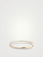 Hyperbola Crystal Double Bangle Bracelet