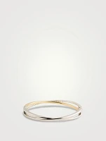 Hyperbola Crystal Double Bangle Bracelet