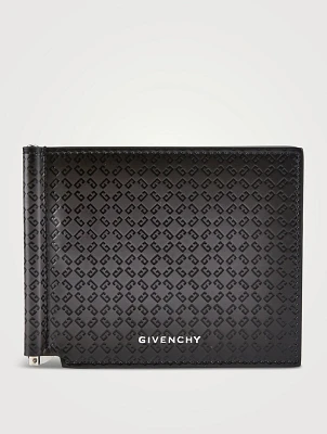 Monogram Leather Bill Clip Wallet
