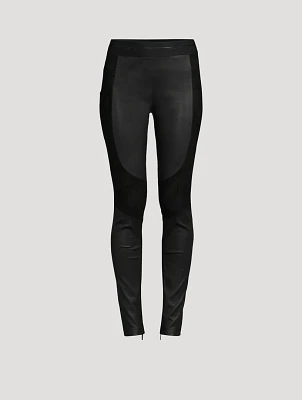 Racer Leather Leggings