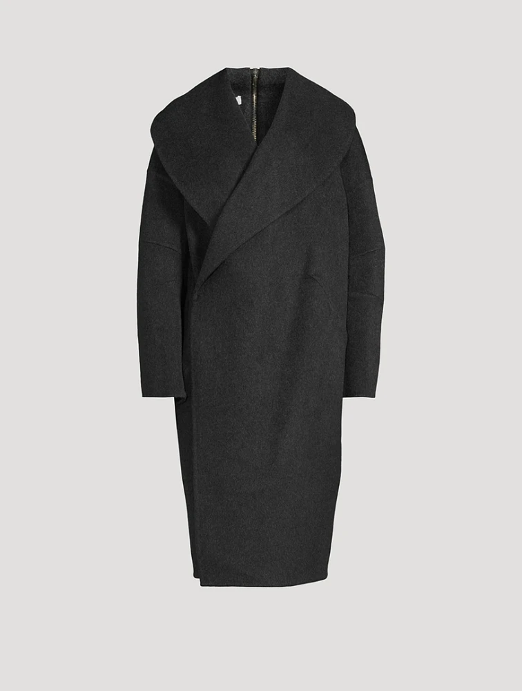 Apex Double-Face Wool Cocoon Coat