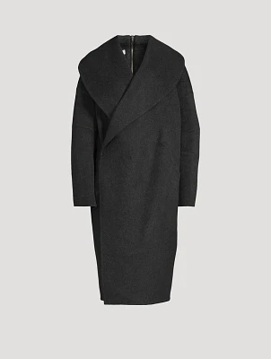 Apex Double-Face Wool Cocoon Coat