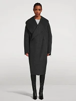 Apex Double-Face Wool Cocoon Coat