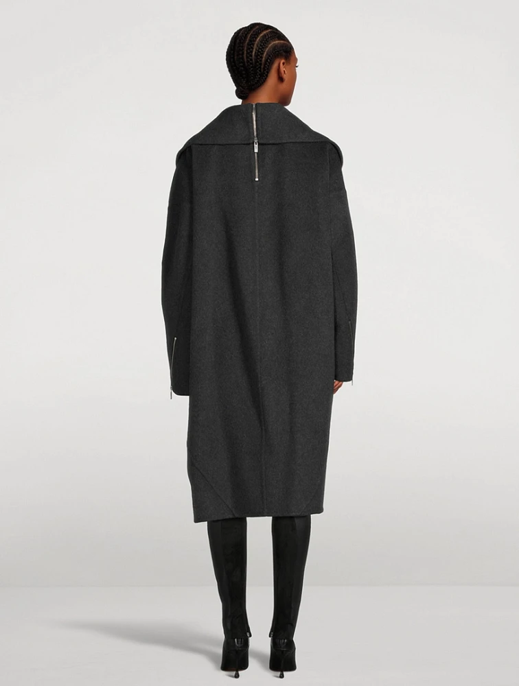 Apex Double-Face Wool Cocoon Coat