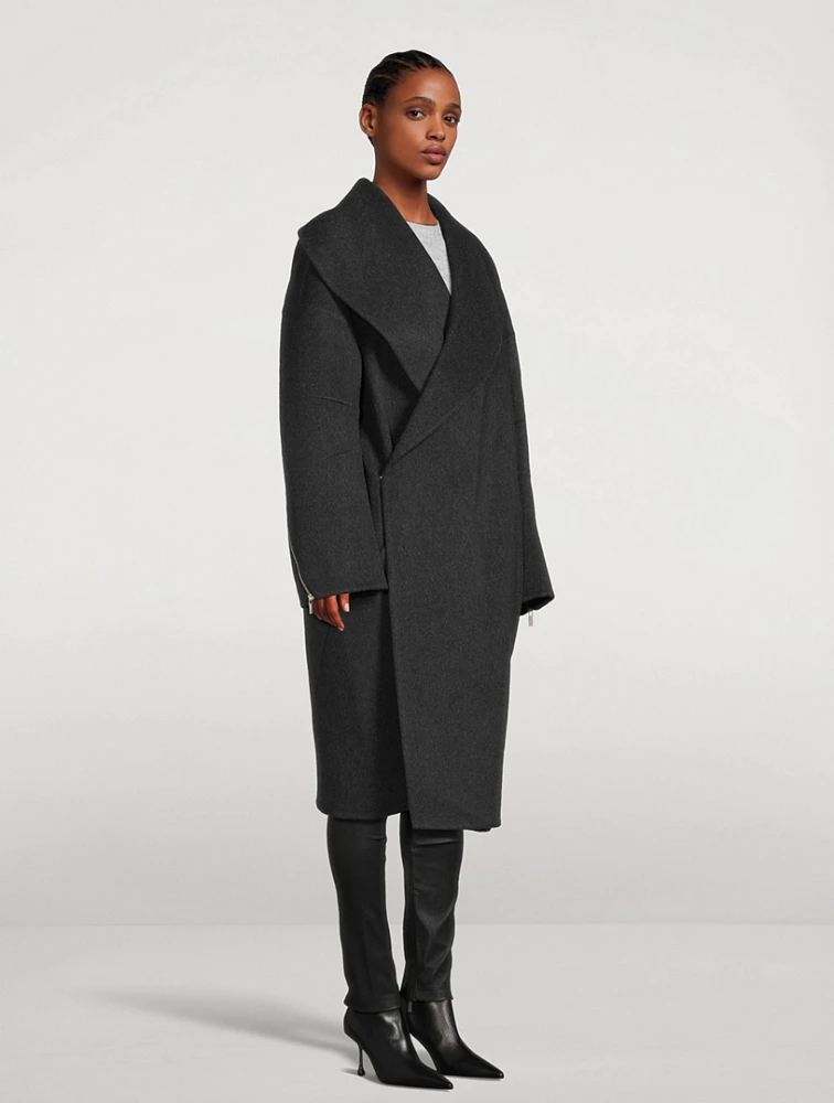 Apex Double-Face Wool Cocoon Coat