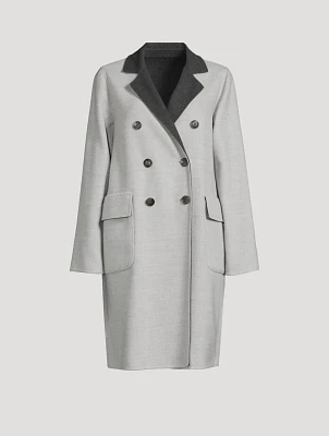 Double-Breasted Wool Coat