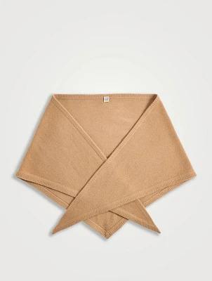 Triangle Wool And Cashmere Scarf