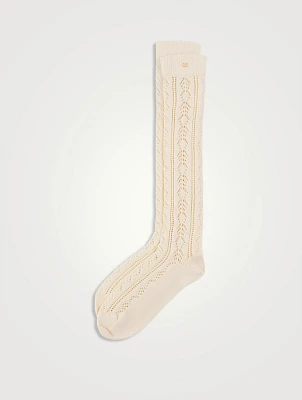 VLogo Perforated Socks