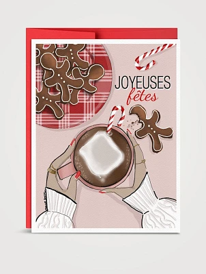 Santa Snack Greeting Card - French