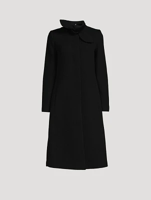 Tie-Neck Coat