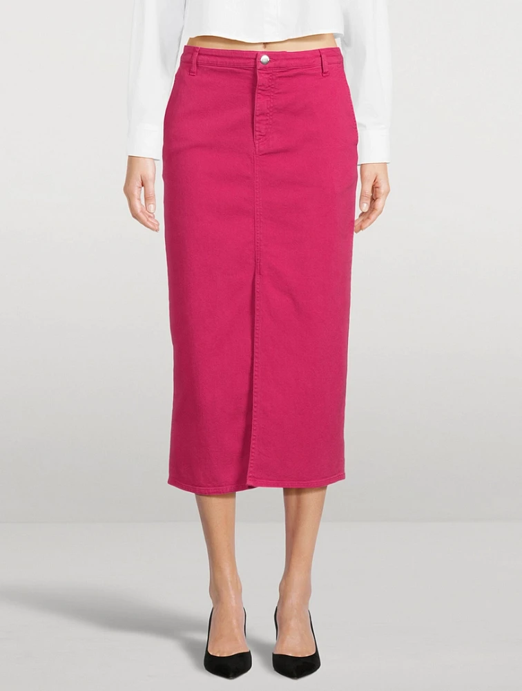 Denim Pencil Skirt