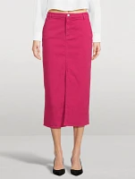 Denim Pencil Skirt