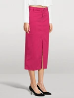 Denim Pencil Skirt