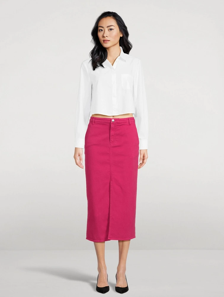 Denim Pencil Skirt