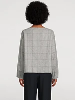 Flannel Top Grid Print