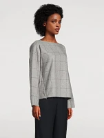 Flannel Top Grid Print