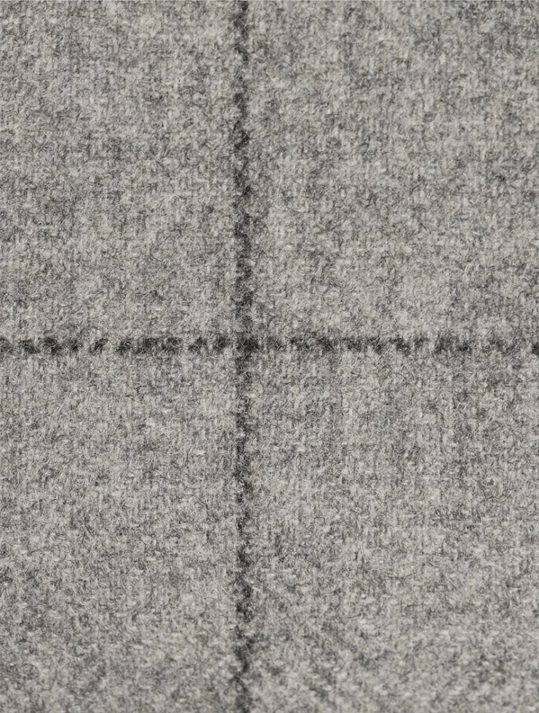 Flannel Top Grid Print