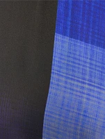 Satin Maxi Skirt Check Print