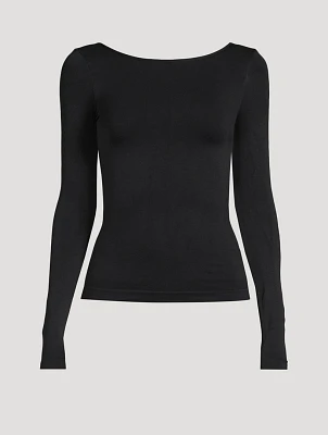 Low-Back Seamless T-Shirt