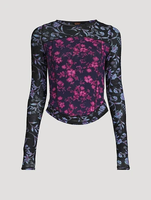 Betty's Garden Top Floral Print