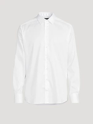 Stretch Cotton Long-Sleeve Shirt
