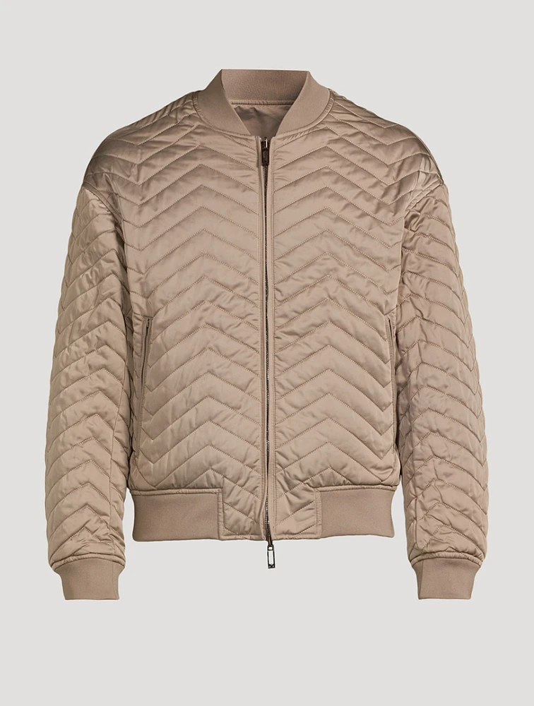 Reversible Quilted Bomber Jacket