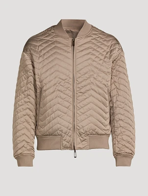 Reversible Quilted Bomber Jacket