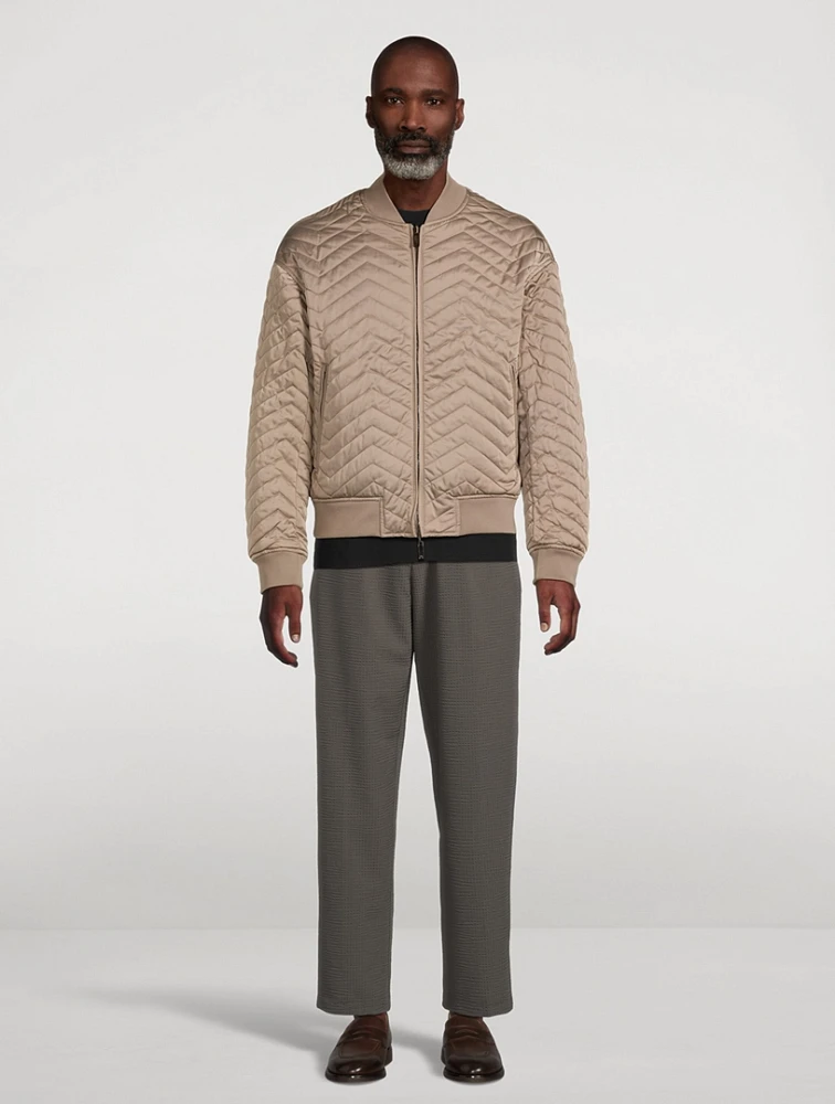 Reversible Quilted Bomber Jacket