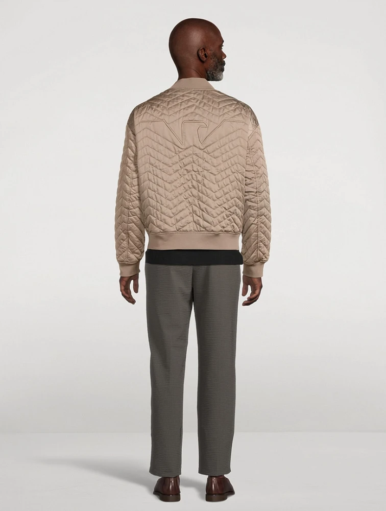 Reversible Quilted Bomber Jacket
