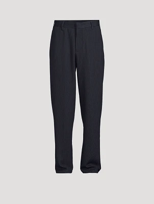 Tailored Trousers Pinstripe Print