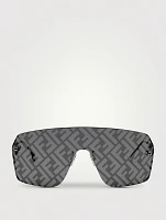 Fendi First Crystal Rectangular Sunglasses