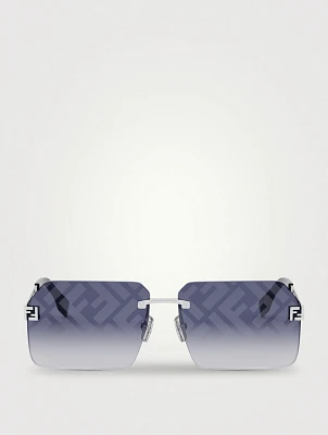 Fendi Sky Rectangular Sunglasses