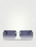 Fendi Sky Rectangular Sunglasses