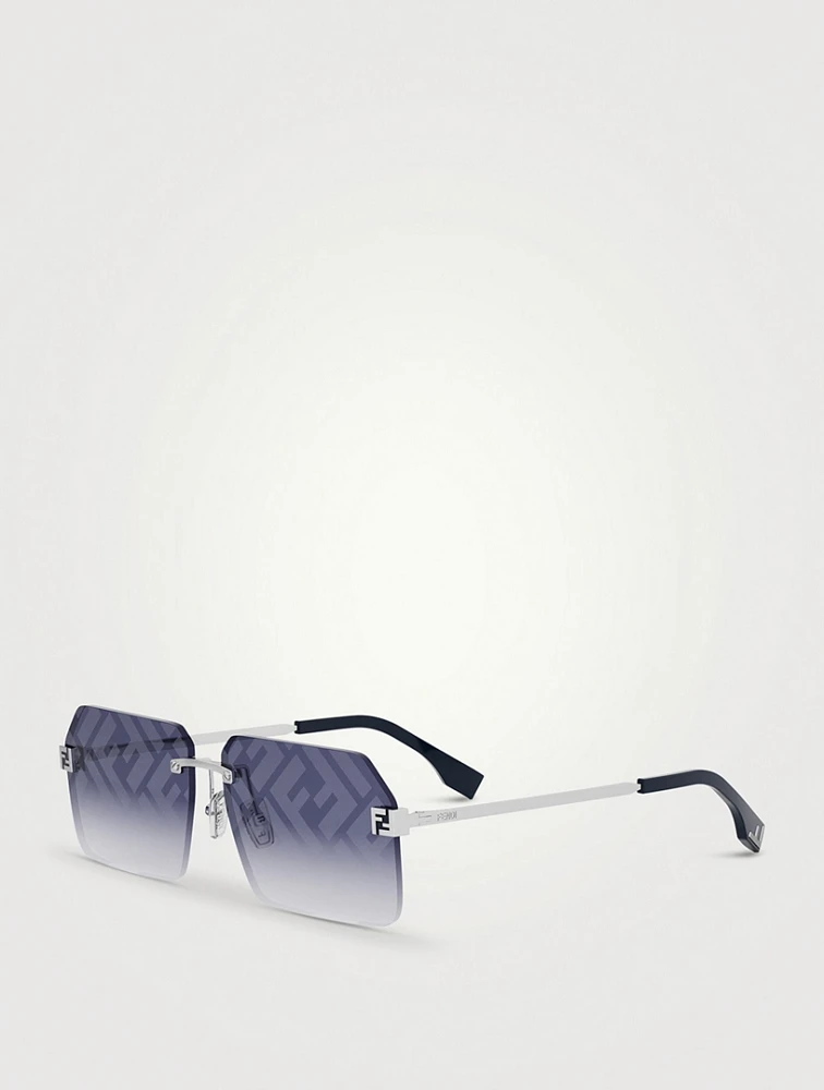 Fendi Sky Rectangular Sunglasses