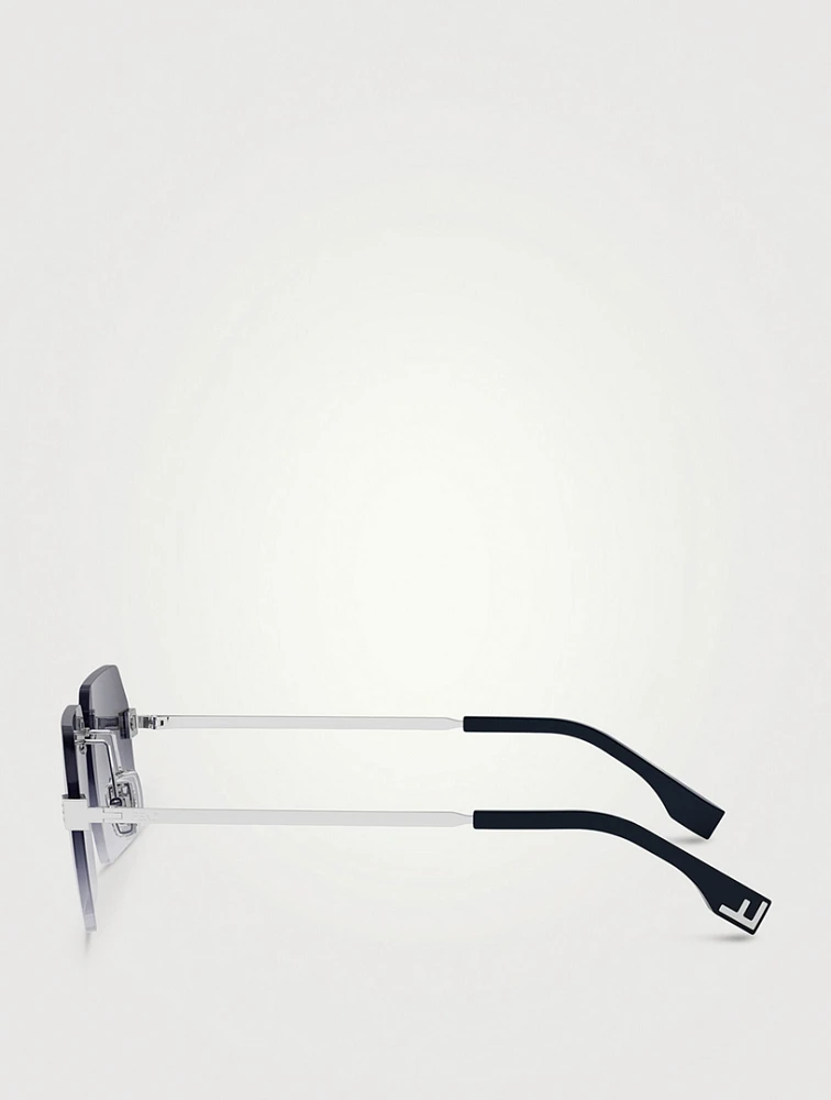 Fendi Sky Rectangular Sunglasses
