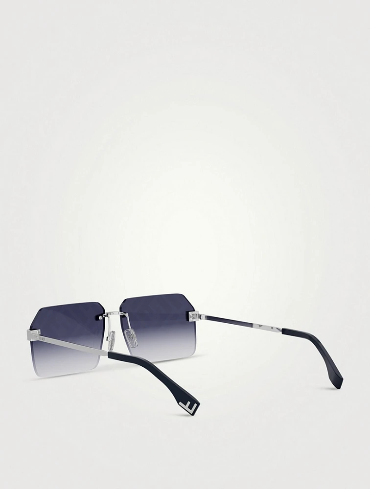 Fendi Sky Rectangular Sunglasses