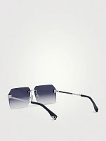 Fendi Sky Rectangular Sunglasses