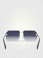 Fendi Sky Rectangular Sunglasses